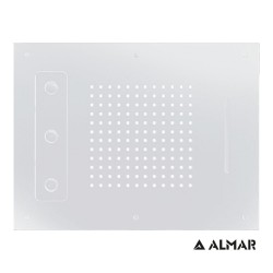 Ορθογώνια Κεφαλή Ντουζ 63x48cm Spin Temptation E044189-300 White Matt